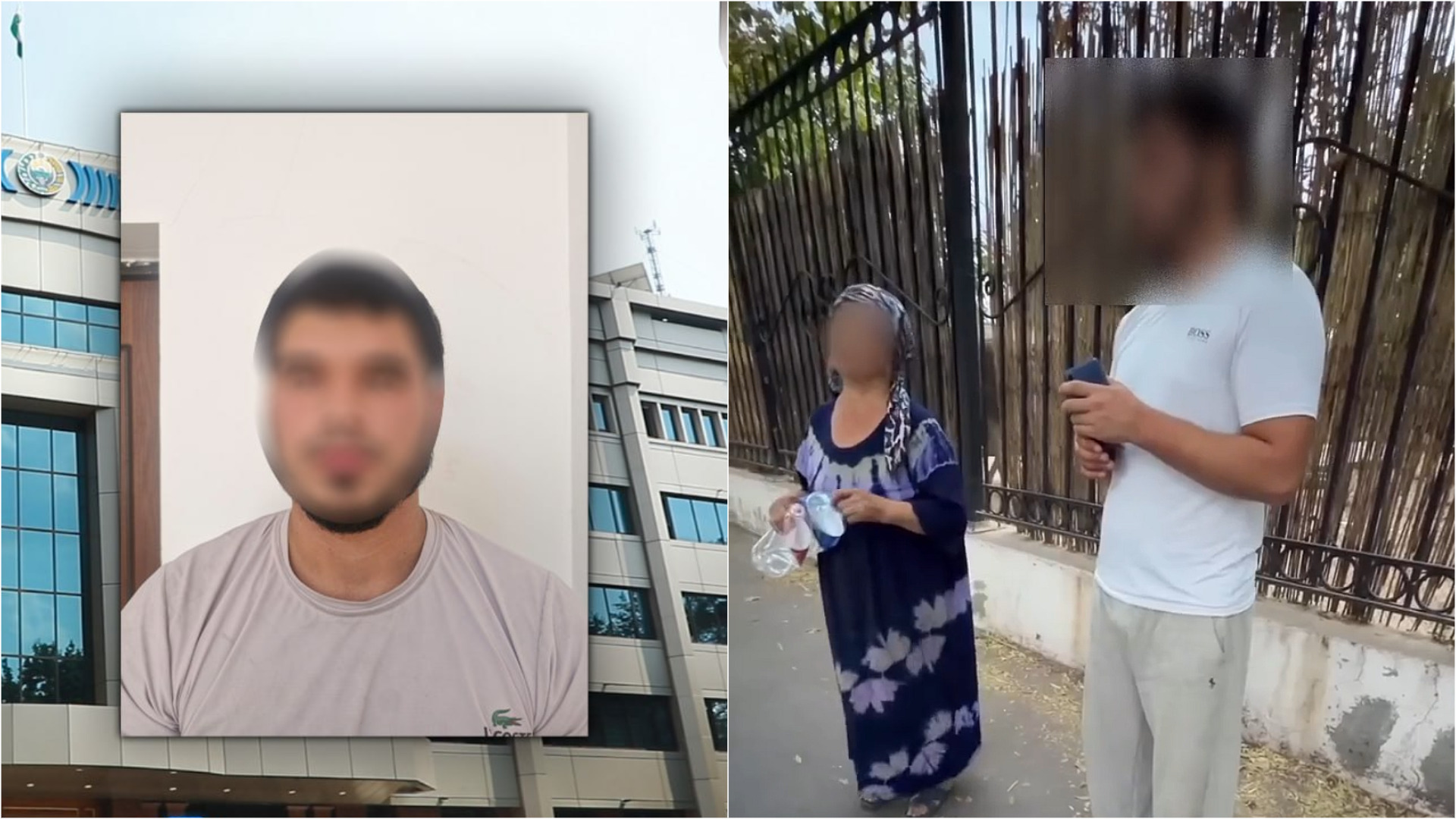 В Ташкенте на 15 суток арестован молодой человек, пристававший к пожилой женщине — видео
